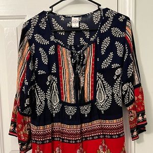 Bohemian patterned top
